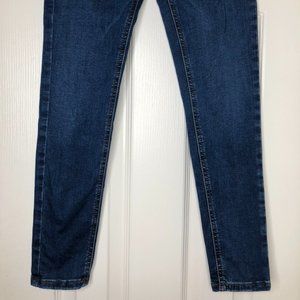 Jamie Style Super Skinny High Waisted Blue Jeans